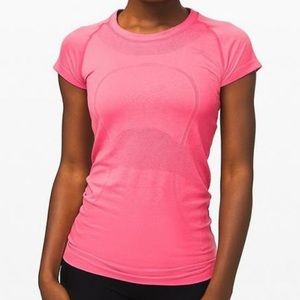 Lululemon Swiftly Tech Hot Pink Shirt Size 4